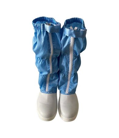 Giày chống tĩnh điện Esd phòng sạch màu xanh có thể giặt được và có thể tái sử dụng
