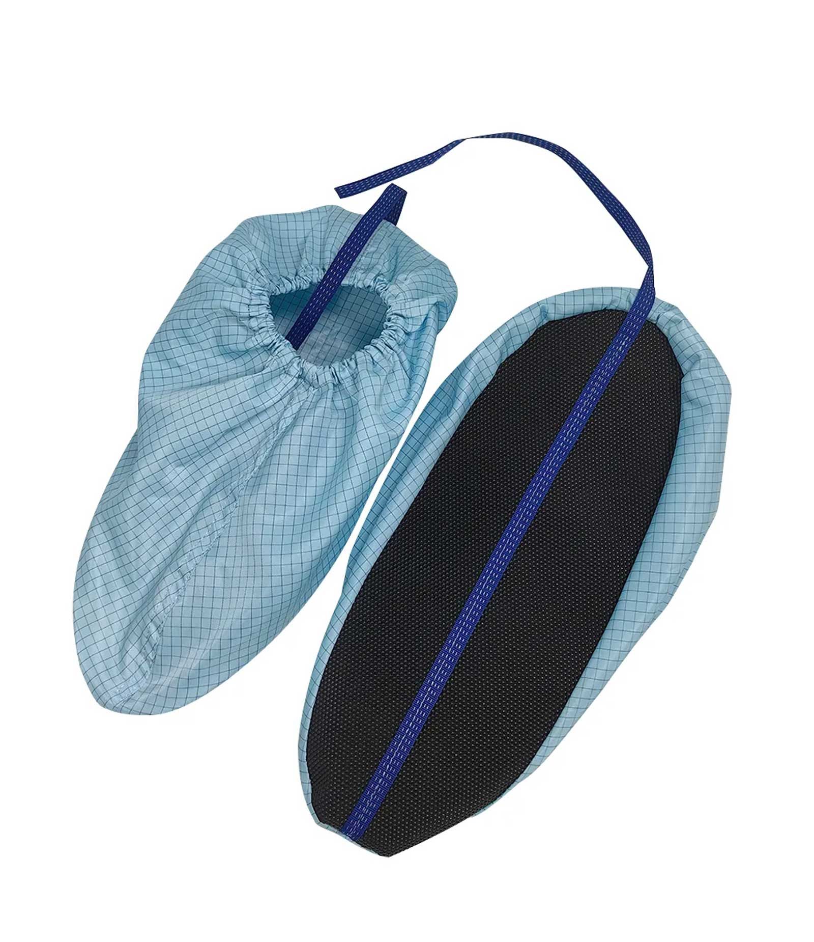 Bao giày chống tĩnh điện chống trượt ESD với Ruy băng dẫn điện màu xanh